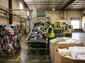 Textile recycling into reusable products
